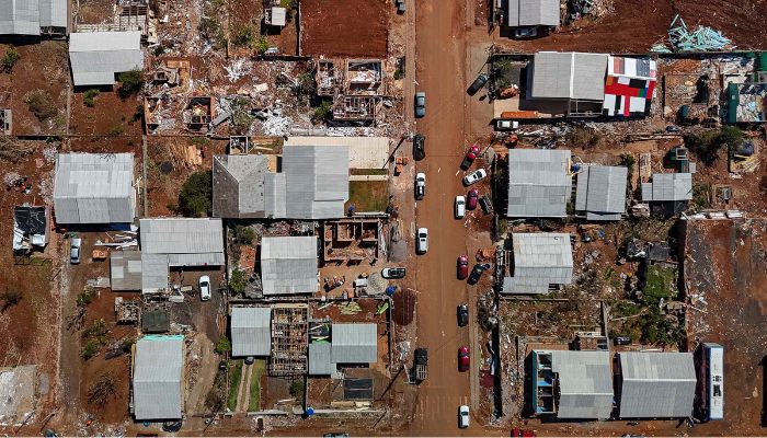 Rio Bonito do Iguaçu - Cobertura das casas danificadas deve ser concluída neste fim de semana